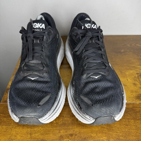 Hoka One One Bondi 8 Running Shoes Men's Size 11 D Black White - Picture 3 of 7